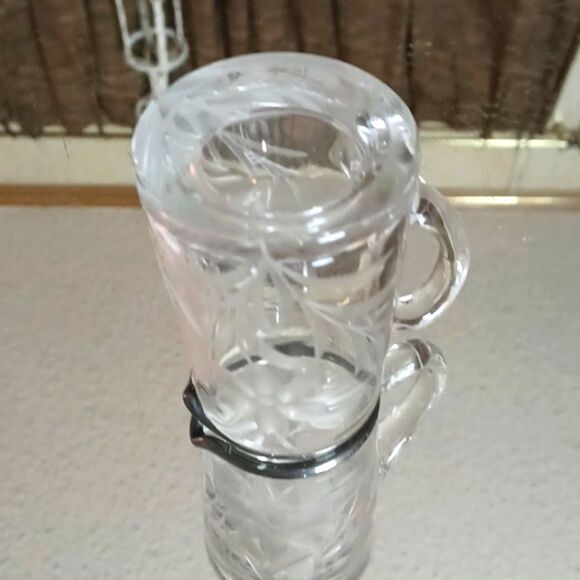 Princess house Etched Crystal Small Milk Pitcher - Picture 7 of 9